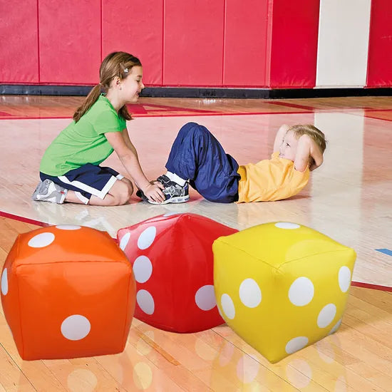 Colourful Inflatable Dice - 6 Pieces - Modern Teaching Aids NZ