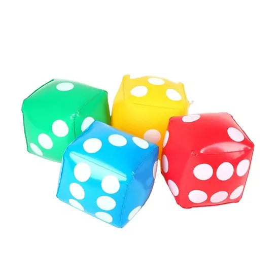 Colourful Inflatable Dice - 6 Pieces - Modern Teaching Aids NZ