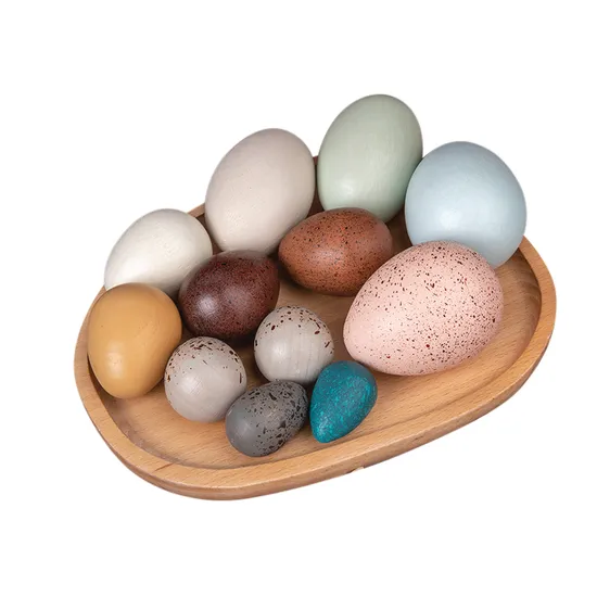 Wooden Sensory Bird Eggs 12 Pieces - Modern Teaching Aids NZ