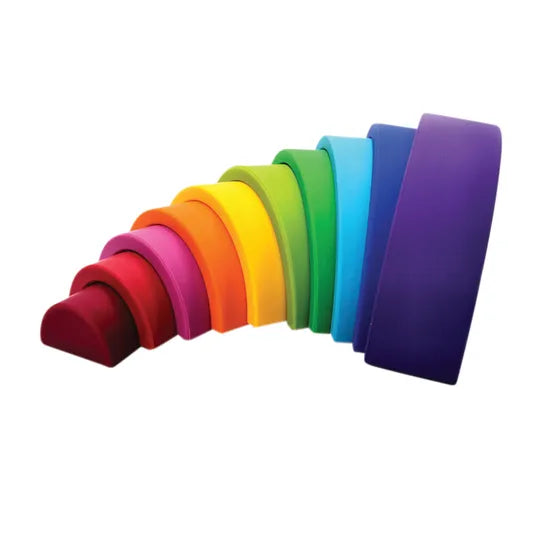 Silicone Rainbow Stacker Brights 10 Pieces - Modern Teaching Aids NZ