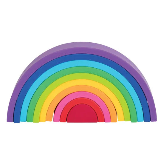 Silicone Rainbow Stacker Brights 10 Pieces - Modern Teaching Aids NZ