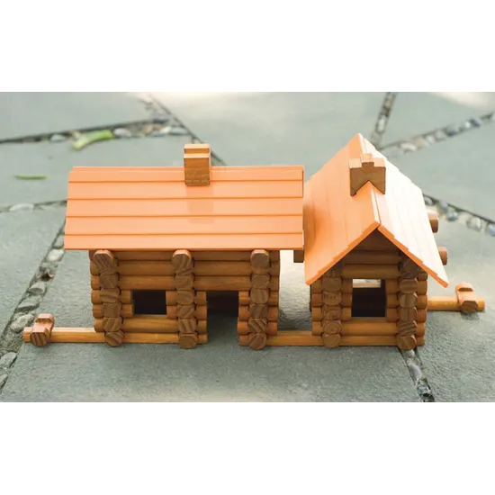 Wooden Cabin Blocks Set of 165 Piecs - Modern Teaching Aids NZ