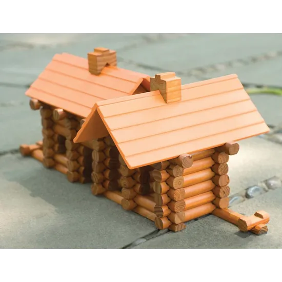 Wooden Cabin Blocks Set of 165 Piecs - Modern Teaching Aids NZ