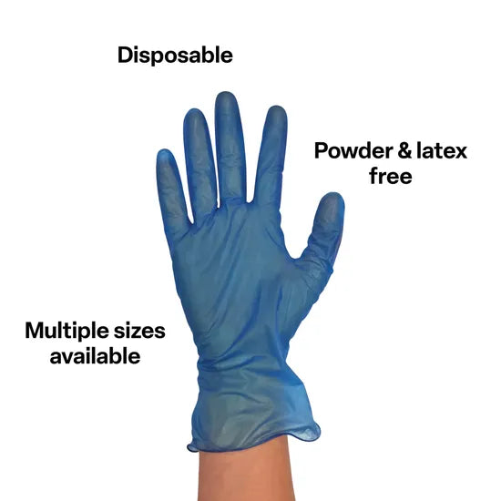 MTA Essentials Nitrile Gloves Blue Large - 10 x Pack of 100