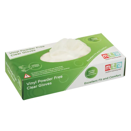 Vinyl Gloves Clear XL- Pack of 100 - Modern Teaching Aids NZ