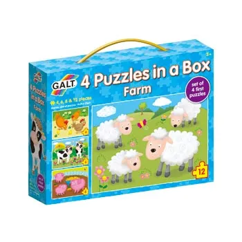Galt - 4 Puzzles In A Box - Farm - Modern Teaching Aids NZ