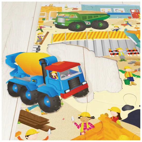 Galt Construction Site Giant Floor Puzzle 8 Pieces - Modern Teaching Aids NZ