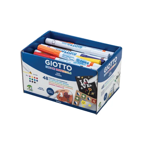 Giotto Multi Surface Paint Markers - Pack of 48 - Modern Teaching Aids NZ