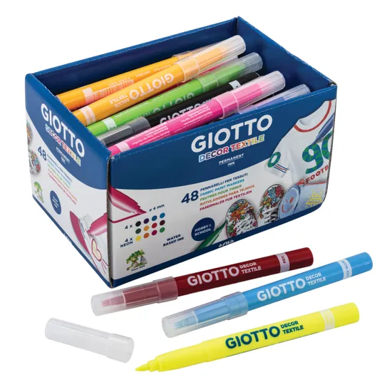 Giotto Fabric Markers - Pack of 48 - Modern Teaching Aids NZ