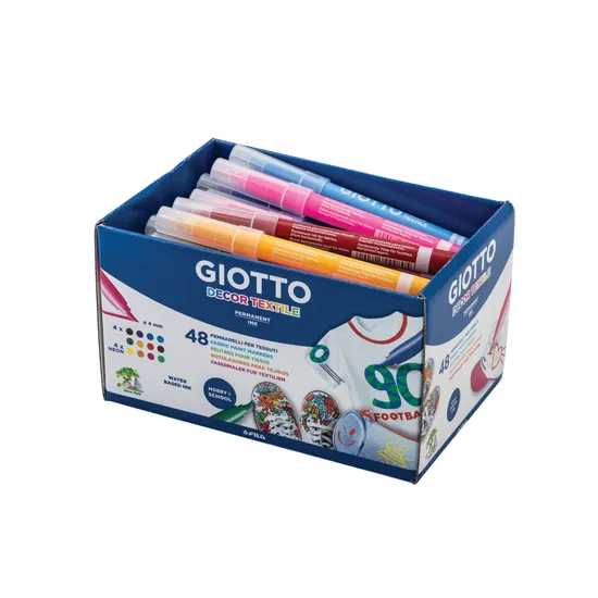 Giotto Fabric Markers - Pack of 48 - Modern Teaching Aids NZ