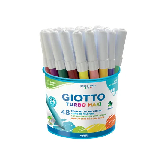 Giotto Turbo Maxi Markers - Pack of 48 - Modern Teaching Aids NZ