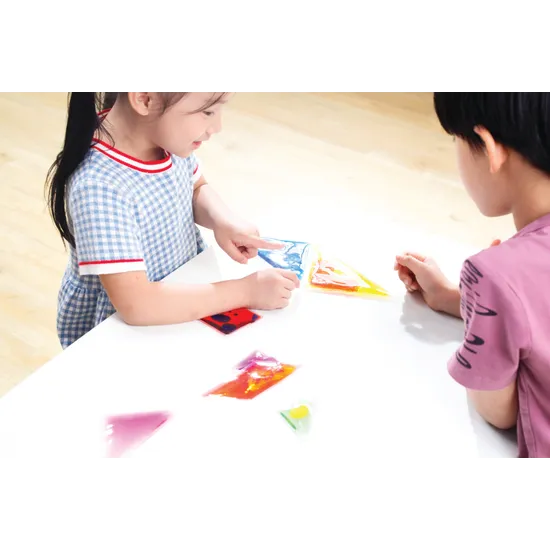 Teachables Liquid-Filled Tangram Shapes - Set of 7 - Modern Teaching Aids NZ