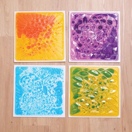 3D Liquid Floor Tiles Set of 4