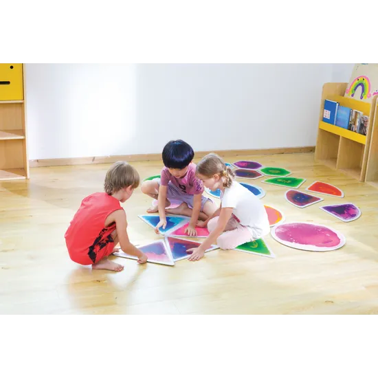 Sensory Liquid Floor Tiles - Quadrant - Pack of 4 - Modern Teaching Aids NZ