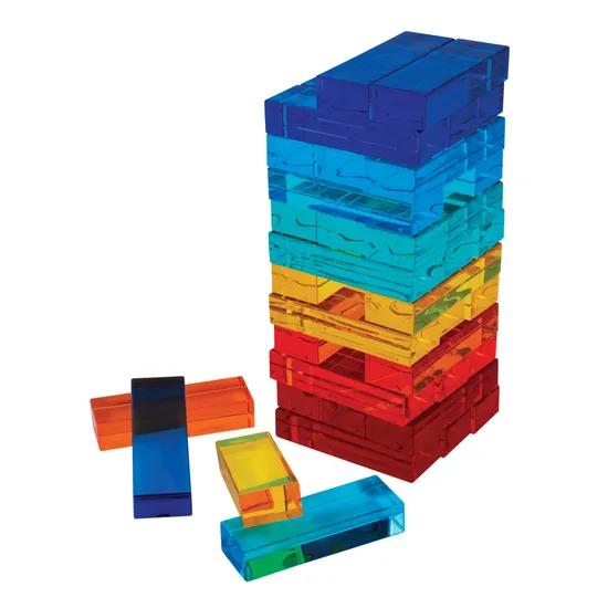 Teachables - Acrylic Stacking Blocks - Set of 36 - Modern Teaching Aids NZ