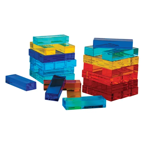 Teachables - Acrylic Stacking Blocks - Set of 36 - Modern Teaching Aids NZ