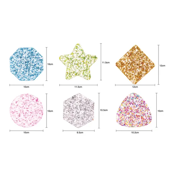 Teachables - Glitter Shapes - 24 pieces - Modern Teaching Aids NZ