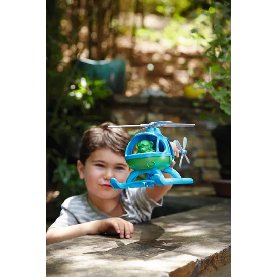 Green Toys - Helicopter - Blue - Modern Teaching Aids NZ