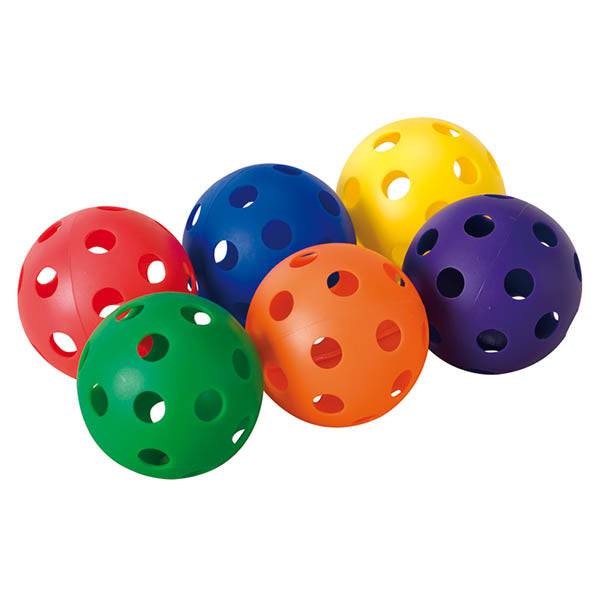 HART Rainbow Wiffle Balls 92mm Set 6 - Modern Teaching Aids NZ