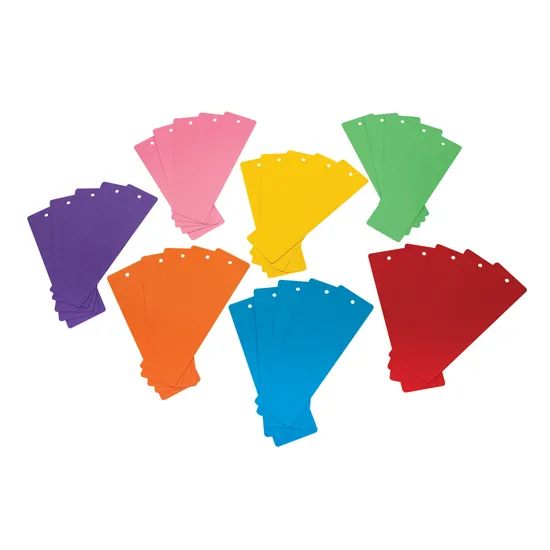 Bright Coloured Paper Bookmarks - Pack of 35 - Modern Teaching Aids NZ