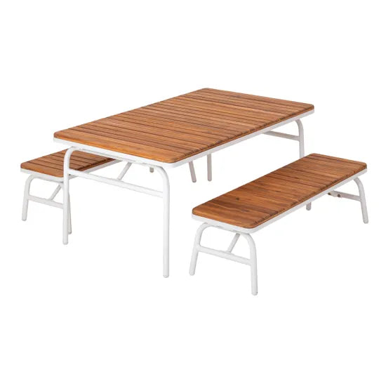 Harmony Education - Outdoor Aluminium Table and Benches - Modern Teaching Aids NZ