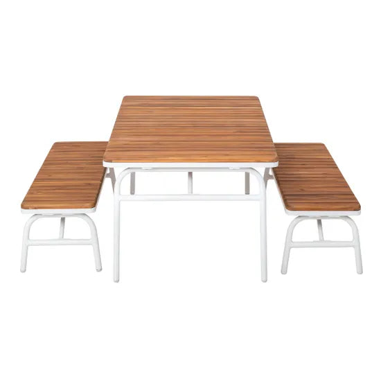 Harmony Education - Outdoor Aluminium Table and Benches - Modern Teaching Aids NZ