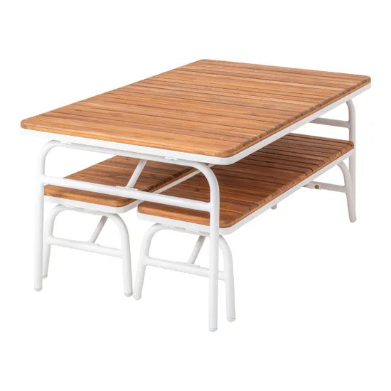 Harmony Education - Outdoor Aluminium Table and Benches - Modern Teaching Aids NZ