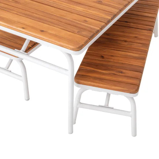 Harmony Education - Outdoor Aluminium Table and Benches - Modern Teaching Aids NZ
