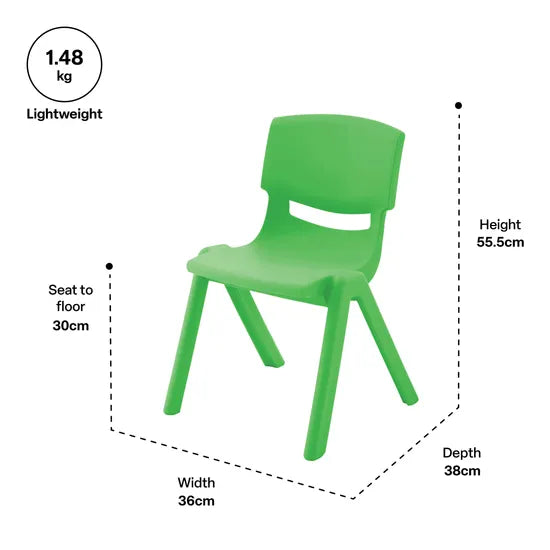 Ergerite Student Chair - Green - 30cm Seat Height - Modern Teaching Aids NZ
