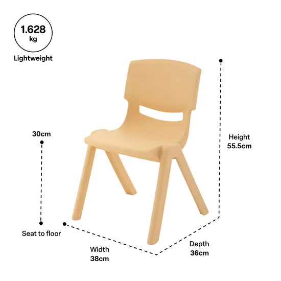 Ergerite Student Chair - Wheat - 30cm Seat Height - Modern Teaching Aids NZ