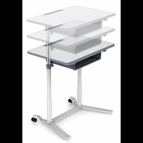 Ergerite - Height Adjustable Tall Desk - 73-103cm - Modern Teaching Aids NZ