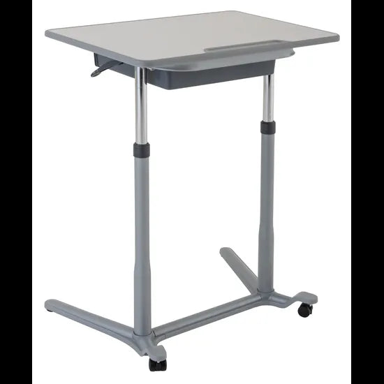 Ergerite - Height Adjustable Tall Desk - 73-103cm - Modern Teaching Aids NZ