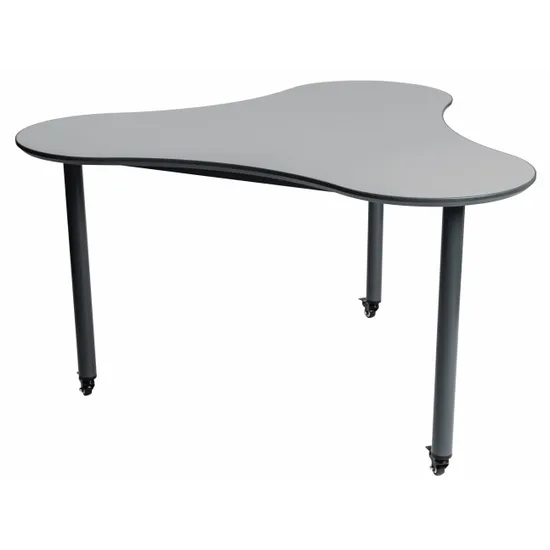 Ergerite Three Leaf Table on Castors - Grey - 66 (H) cm - Modern Teaching Aids NZ