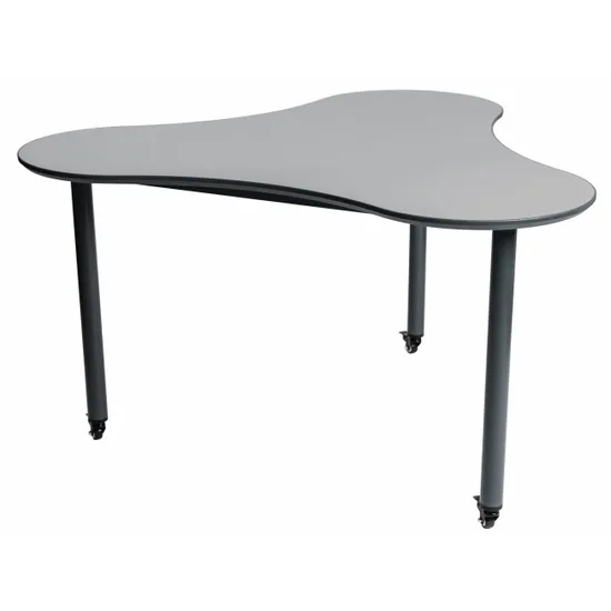Ergerite Three Leaf Table on Castors - Grey - 72 (H) cm - Modern Teaching Aids NZ