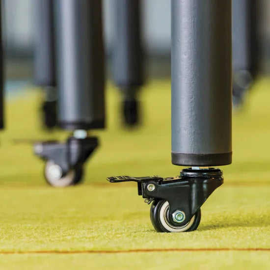 Ergerite Trapezoidal Table on Castors - Grey - 72 (H) cm - Modern Teaching Aids NZ