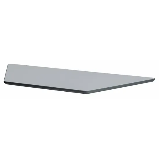 Ergerite Trapezoidal Tabletop - Grey - 116 (L) x 52 (W) cm