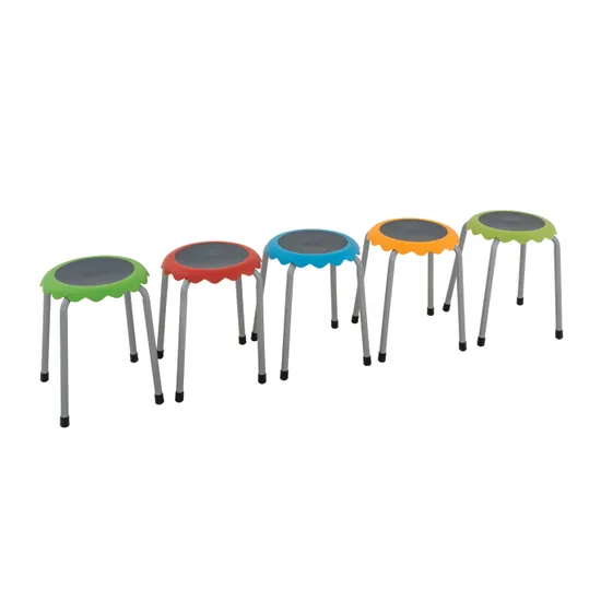 Ergerite - Easy Stackable Stools - Set of 5 - Modern Teaching Aids NZ
