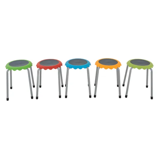 Ergerite - Easy Stackable Stools - Set of 5 - Modern Teaching Aids NZ