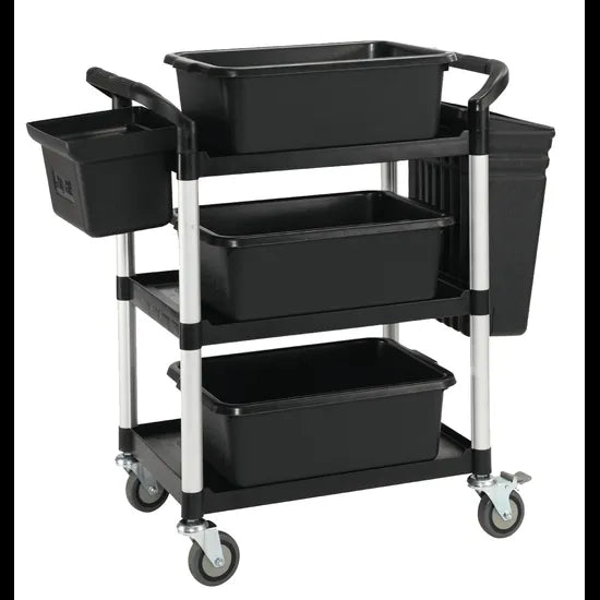 Utility Trolley with Accessory Tubs - Black - Modern Teaching Aids NZ