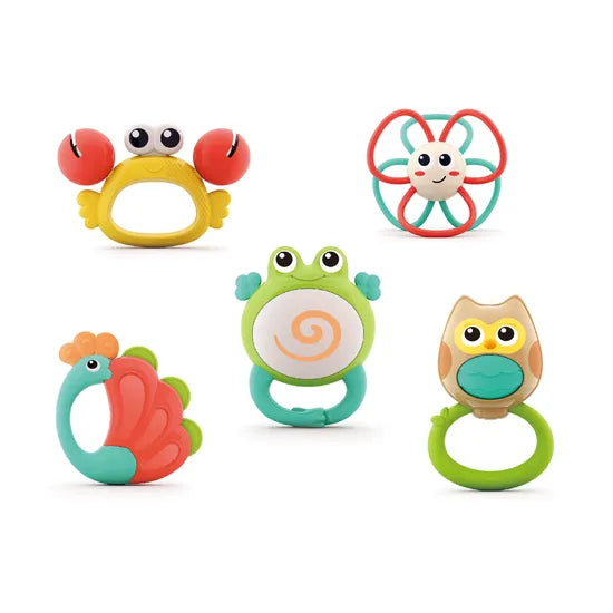 Animal Orchestra Rattles Set of 5 - Modern Teaching Aids NZ