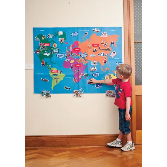 Giant World Felt Map - Modern Teaching Aids NZ