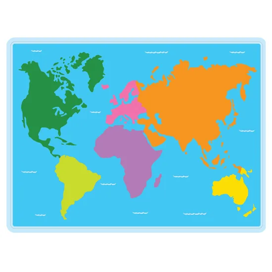 Giant World Felt Map - Modern Teaching Aids NZ