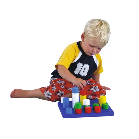 Invicta Big Peg Board - Counting & Sorting, 25 Pegs - Modern Teaching Aids NZ