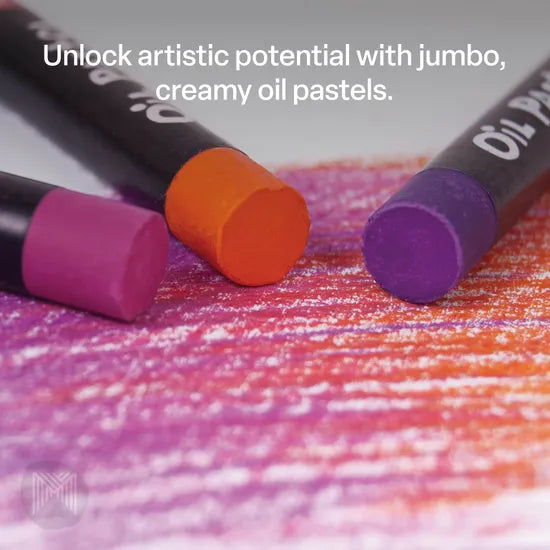 Oil Pastels Large - Pack of 12 - Modern Teaching Aids NZ