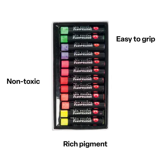 Oil Pastels Large - Pack of 12 - Modern Teaching Aids NZ