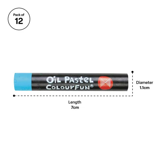 Oil Pastels Large - Pack of 12 - Modern Teaching Aids NZ