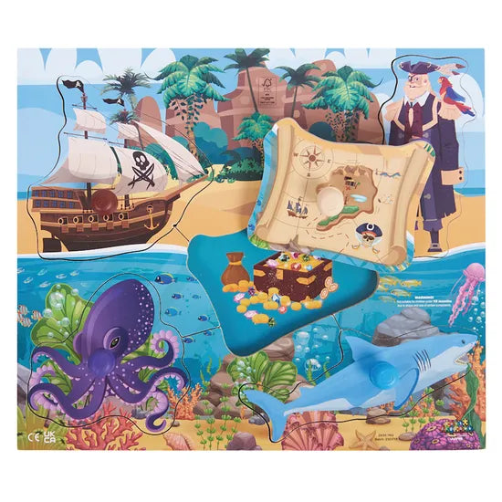 Early Explorer Treasure Island Puzzle 5pc - Modern Teaching Aids NZ