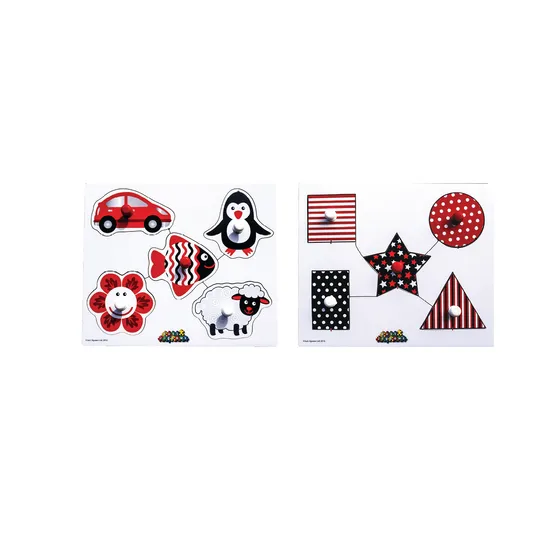 Black & White Peg Puzzle Set of 2 - Modern Teaching Aids NZ