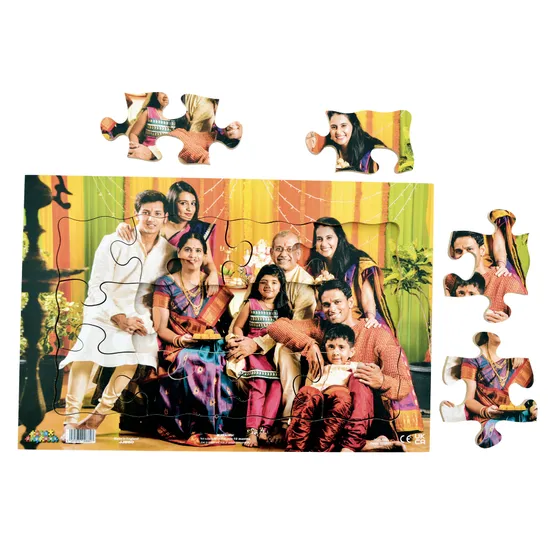 Indian Family Photo Puzzle 12pc - Modern Teaching Aids NZ