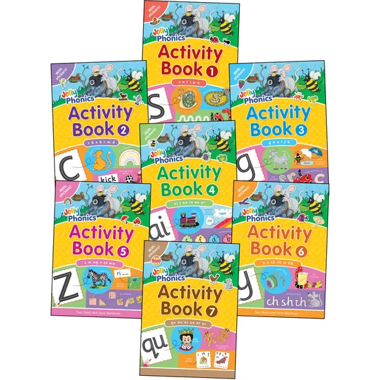 Jolly Phonics Activity Books Set 1-7 PrecursLETTER - Modern Teaching Aids NZ